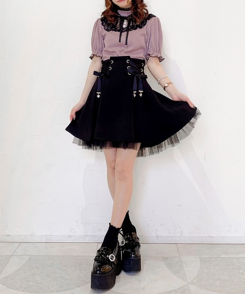 ROJITA（ロジータ）の「デコルテレーステレコTOPS（Tシャツ/カットソー・レディース・ホワイト/ブラック/ピンク/ミント・FREE）」の19枚目の写真