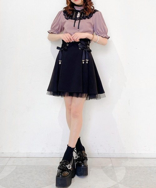 ROJITA（ロジータ）の「デコルテレーステレコTOPS（Tシャツ/カットソー・レディース・ホワイト/ブラック/ピンク/ミント・FREE）」の20枚目の写真