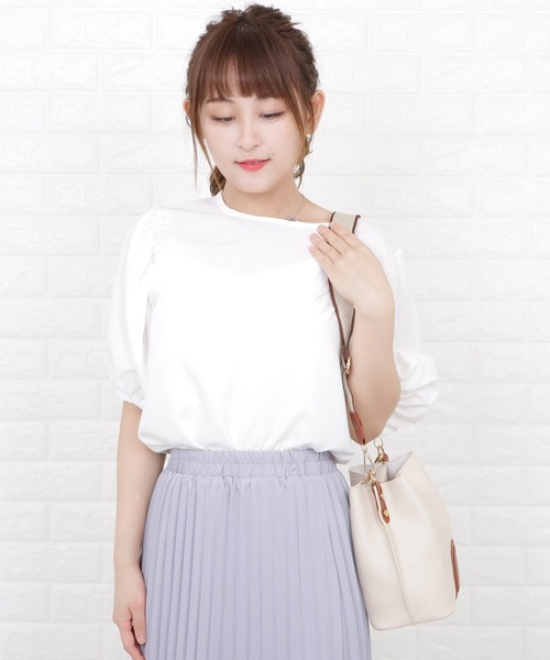 Lace Ladies(レースレディース)の「2wayバイカラーバケットバッグ(ショルダーバッグ・レディース・ブラック/ベージュ/アイボリー・FREE)」の22枚目の写真