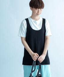 FORK&SPOON | FORK&SPOON　リネン混ニットタンクトップ(タンクトップ)