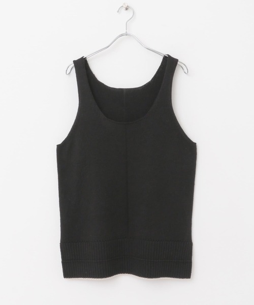 FORK&SPOON（フォークアンドスプーン）の「FORK&SPOON　リネン混ニットタンクトップ（タンクトップ・レディース・ベージュ/ブラック・1）」の15枚目の写真