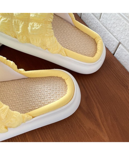 FREE BLUES（フリーブルース）の「厚底スリッパ（ルームシューズ/スリッパ・レディース・パープル/アイボリー/イエロー/ブルー・MEDIUM/SMALL）」の12枚目の写真