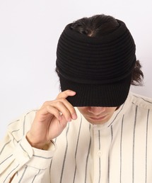 キャップ サンバイザー ニットベスト」に該当する帽子