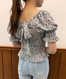 TORTE | 袖フレアシャーリングブラウス(シャツ/ブラウス)