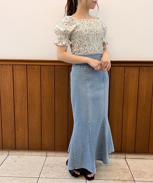 TORTE（トルテ）の「袖フレアシャーリングブラウス（シャツ/ブラウス・レディース・ホワイト/ホワイト系その他/グレー系その他/ライトピンク/ブラック・FREE）」の13枚目の写真