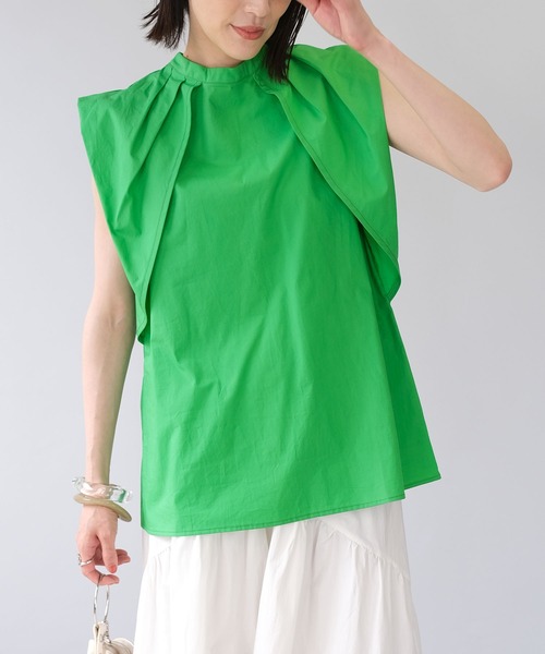 ＡＮＤＪ（アンドジェイ）の「2WAYタックスリーブAラインブラウス（シャツ/ブラウス・レディース・ブラック/パープル/グリーン/ホワイト・M）」の12枚目の写真