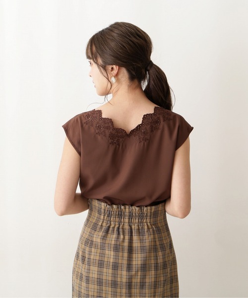 PROPORTION BODY DRESSING（プロポーションボディドレッシング）の「トライアングルチェックマーメイドスカート / 1212220506（スカート・レディース・オフホワイト/ブラウン・SMALL/MEDIUM）」の8枚目の写真