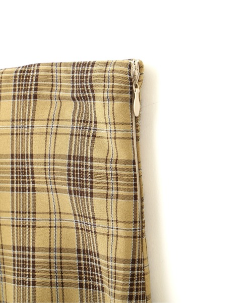 PROPORTION BODY DRESSING（プロポーションボディドレッシング）の「トライアングルチェックマーメイドスカート / 1212220506（スカート・レディース・オフホワイト/ブラウン・SMALL/MEDIUM）」の14枚目の写真