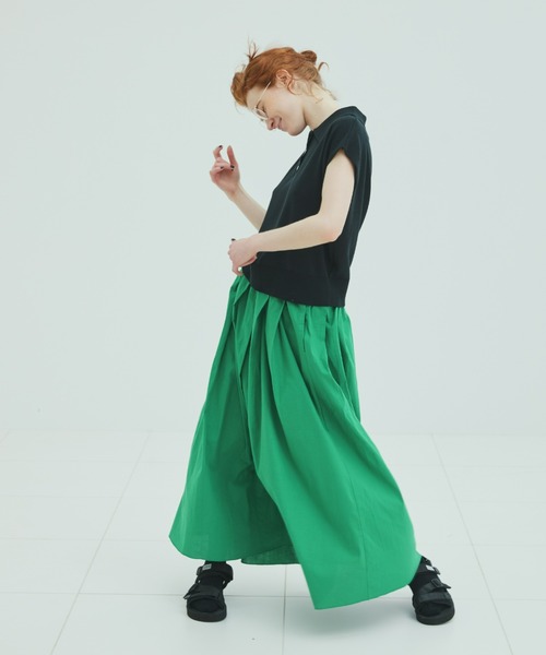 EDIT Gris（エディットグリ）の「襟付きポロニットベスト（ベスト・レディース・ブラック/ブラウン/グリーン/レッド・FREE）」の8枚目の写真