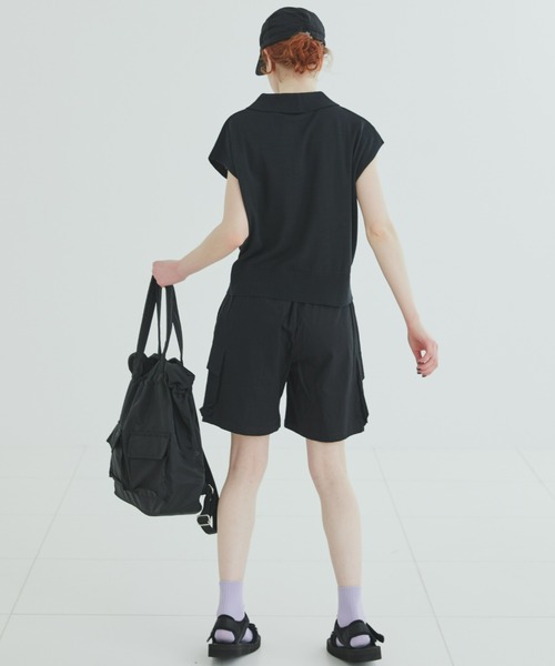 EDIT Gris（エディットグリ）の「襟付きポロニットベスト（ベスト・レディース・ブラック/ブラウン/グリーン/レッド・FREE）」の13枚目の写真