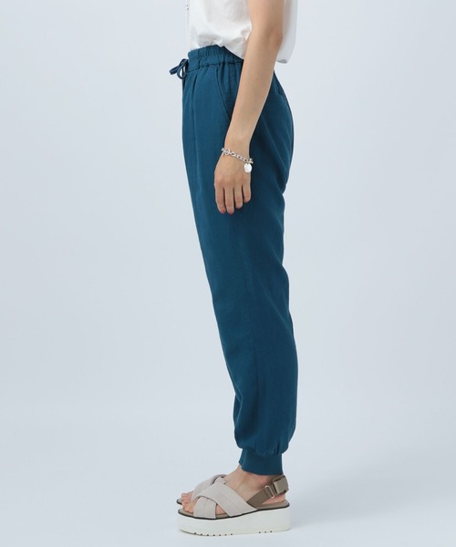 BAYFLOW(ベイフロー)の「リネンジョガーパンツ2(その他パンツ・レディース・ライトグレー/ブラック/カーキ/ブルー・SMALL/MEDIUM)」の8枚目の写真