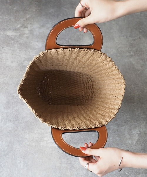 Riberry（リベリー）の「ラウンドハンドル切替カゴバッグ（かごバッグ