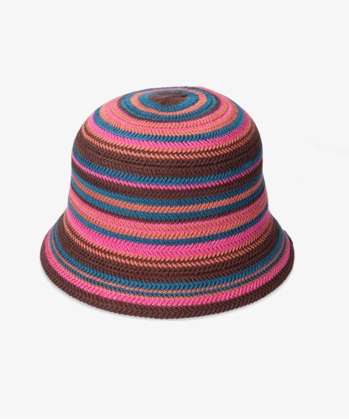 OVERRIDE（オーバーライド）の「OVERRIDE  THERMO BORDER TULIP SG（ハット・レディース・ネイビー/グレー/ブラウン・58cm）」の9枚目の写真