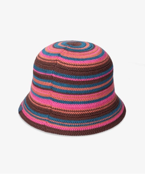 OVERRIDE（オーバーライド）の「OVERRIDE  THERMO BORDER TULIP SG（ハット・レディース・ネイビー/グレー/ブラウン・58cm）」の10枚目の写真