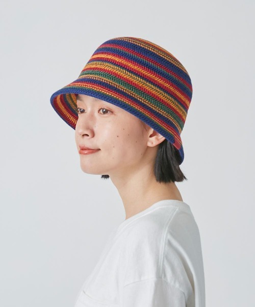 OVERRIDE（オーバーライド）の「OVERRIDE  THERMO BORDER TULIP SG（ハット・レディース・ネイビー/グレー/ブラウン・58cm）」の12枚目の写真