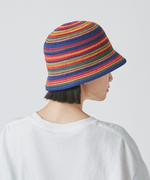 OVERRIDE（オーバーライド）の「OVERRIDE  THERMO BORDER TULIP SG（ハット・レディース・ネイビー/グレー/ブラウン・58cm）」の14枚目の写真