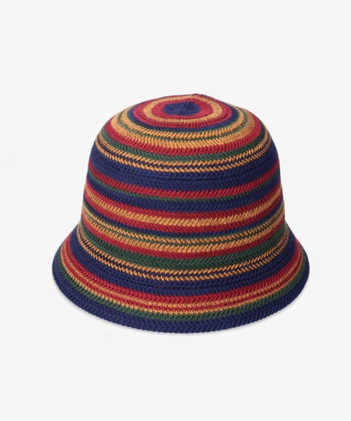 OVERRIDE（オーバーライド）の「OVERRIDE  THERMO BORDER TULIP SG（ハット・レディース・ネイビー/グレー/ブラウン・58cm）」の15枚目の写真