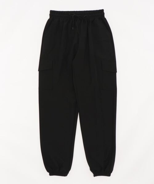 Q（キュー）の「カーゴジョガーパンツ（カーゴパンツ・レディース・ブラック/カーキ・MEDIUM）」の4枚目の写真