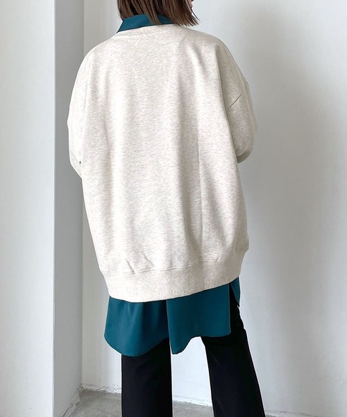 PAGEBOY（ページボーイ）の「カレッジスウェットプルオーバー（スウェット・レディース・ブラック/オートミール/オフホワイト・FREE）」の17枚目の写真