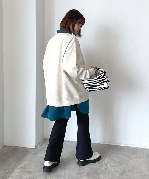 PAGEBOY（ページボーイ）の「カレッジスウェットプルオーバー（スウェット・レディース・ブラック/オートミール/オフホワイト・FREE）」の20枚目の写真