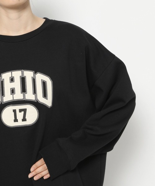 PAGEBOY（ページボーイ）の「カレッジスウェットプルオーバー（スウェット・レディース・ブラック/オートミール/オフホワイト・FREE）」の6枚目の写真