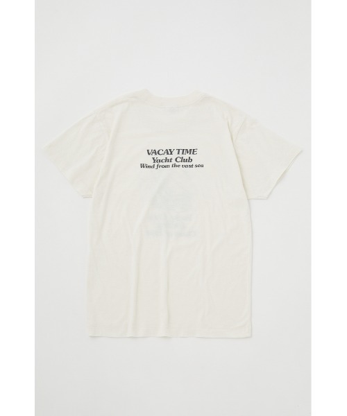 MOUSSY（マウジー）の「NINETIES YACHT CLUB Tシャツ（Tシャツ/カットソー・レディース・オフホワイト/グリーン/ネイビー/杢グレー・FREE）」の6枚目の写真