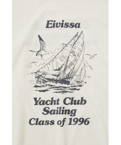 MOUSSY（マウジー）の「NINETIES YACHT CLUB Tシャツ（Tシャツ/カットソー・レディース・オフホワイト/グリーン/ネイビー/杢グレー・FREE）」の12枚目の写真