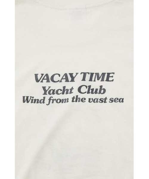MOUSSY（マウジー）の「NINETIES YACHT CLUB Tシャツ（Tシャツ/カットソー・レディース・オフホワイト/グリーン/ネイビー/杢グレー・FREE）」の10枚目の写真