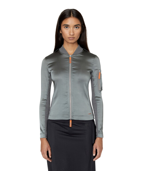 DIESEL(ディーゼル)の「レディース 長袖 ジップアップ ジャケット トップス(その他トップス・レディース・ブラック/グレー・SMALL/MEDIUM/X-LARGE/LARGE)」の13枚目の写真