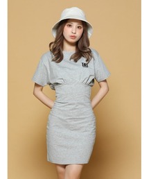 コルセットTシャツミニワンピース
