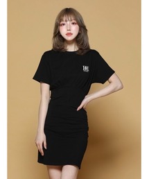 コルセットTシャツミニワンピース