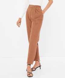 GAP | ハイライズ プリーツ テーパード コーデュロイデニム(デニムパンツ)