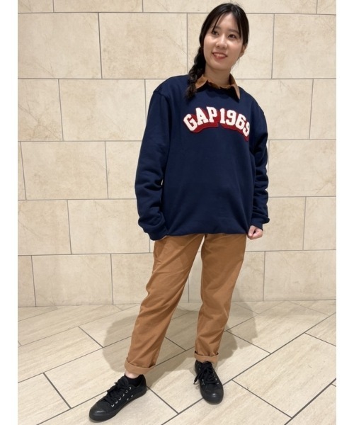 GAP（ギャップ）の「ハイライズ プリーツ テーパード コーデュロイデニム（デニムパンツ・レディース・ベージュ/ブラウン/ブラウン系その他・2/0/4/6/8/10/00/000）」の14枚目の写真