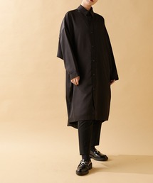 ear PAPILLONNER | 【SUM1 STYLE(スミスタイル)】バックプリーツシャツワンピース(ワンピース)