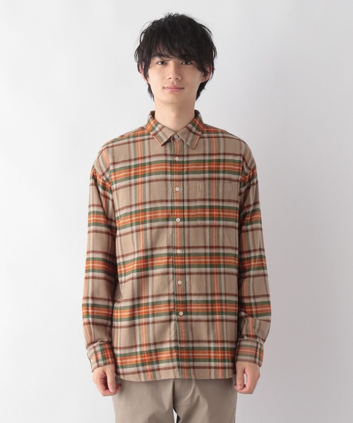 GLOBAL WORK（グローバルワーク）の「やわらかリッチネル/レギュラーカラー/270101（シャツ/ブラウス・メンズ・グレー系その他/チャコールグレー/ブラウン系その他/ベージュ系その他/イエロー系その他/グリーン系その他/ネイビー系1・SMALL/MEDIUM/LARGE/X-LARGE）」の13枚目の写真