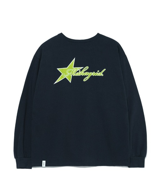 MAHAGRID(マハグリッド)の「『mahagrid/マハグリッド』STAR LOGO LS TEE/スターロゴデザイン 長袖Tシャツ(Tシャツ/カットソー・レディース・ネイビー/イエロー・M/L)」の11枚目の写真