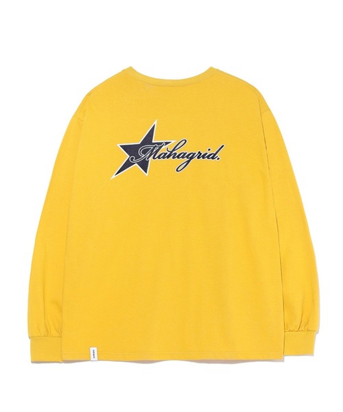 MAHAGRID(マハグリッド)の「『mahagrid/マハグリッド』STAR LOGO LS TEE/スターロゴデザイン 長袖Tシャツ(Tシャツ/カットソー・レディース・ネイビー/イエロー・M/L)」の14枚目の写真