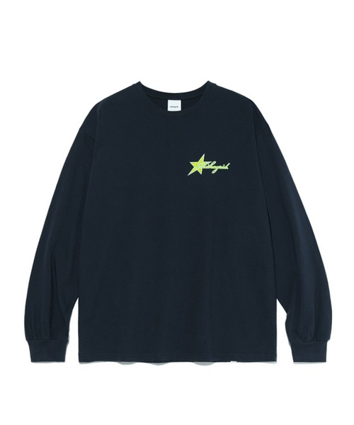 MAHAGRID(マハグリッド)の「『mahagrid/マハグリッド』STAR LOGO LS TEE/スターロゴデザイン 長袖Tシャツ(Tシャツ/カットソー・レディース・ネイビー/イエロー・M/L)」の13枚目の写真