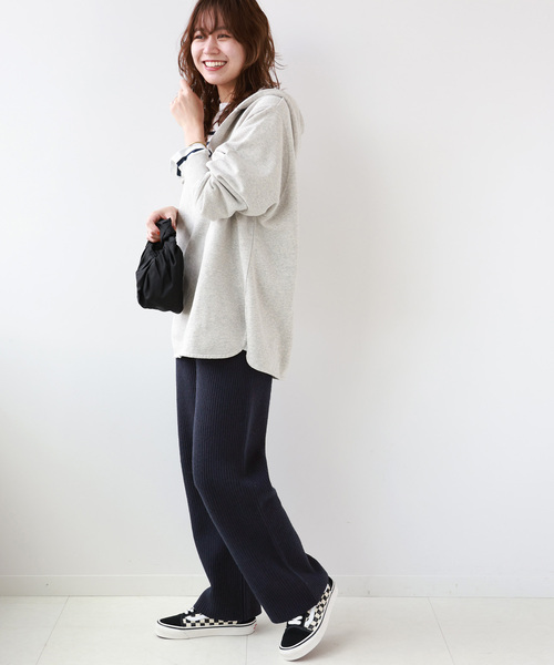 relume ラムナイロン片畦2WAYカーディガンセットアップセミフレアパンツ WEB限定追加》ラムナイロン片畦セミフレアパンツ | ジャーナル