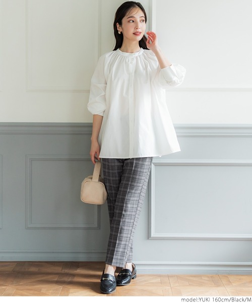 coca(coca)(コカ)の「チェック柄テーパードパンツ(その他パンツ・レディース・ブラック・M/L)」の2枚目の写真
