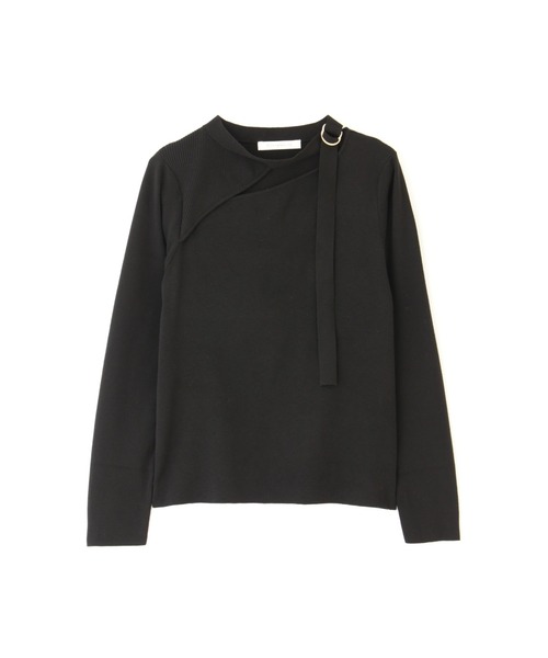 PINKY&DIANNE（ピンキーアンドダイアン）の「◆Ｄカン付きアシメカットプルオーバー（ニット/セーター・レディース・ブラック/グレー/レッド・38）」の13枚目の写真