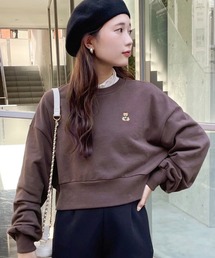 one after another NICE CLAUP | カレッジスタイルにおすすめ。NCくま刺しゅうスウェット(スウェット)