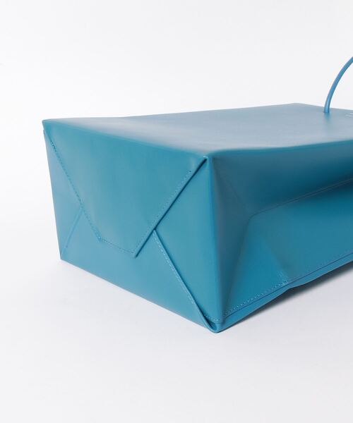 UNKNOWN PRODUCTS（アンノウンプロダクツ）の「UNKNOWN PRODUCTS(アンノウンプロダクツ) Leather Paper Bag（トートバッグ・レディース・ホワイト/ブラック/オレンジ/ブルー/ピンク系その他5・F）」の12枚目の写真