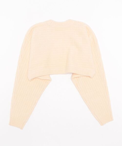JUMELLE（ジュメロ）の「もちもちニットボレロ（カーディガン/ボレロ・レディース・アイボリー/ピンク・MEDIUM）」の10枚目の写真