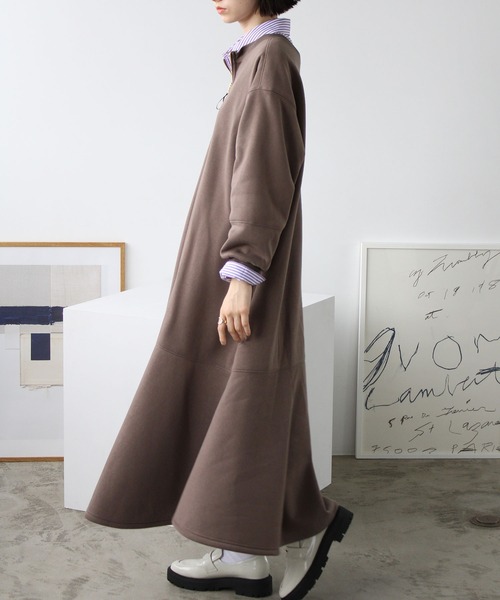 GeeRA（ジーラ）の「前後2WAYマーメイド裏起毛ワンピース（ワンピース・レディース・ブラウン/ブラック/ブルー・SMALL/MEDIUM/LARGE/X-LARGE）」の17枚目の写真