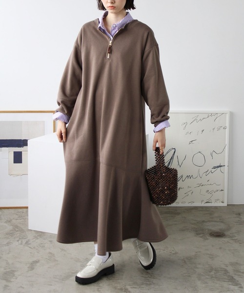 GeeRA（ジーラ）の「前後2WAYマーメイド裏起毛ワンピース（ワンピース・レディース・ブラウン/ブラック/ブルー・SMALL/MEDIUM/LARGE/X-LARGE）」の18枚目の写真