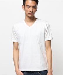 MEN'S MELROSE | スムースシルケットUネックTシャツ(Tシャツ/カットソー)