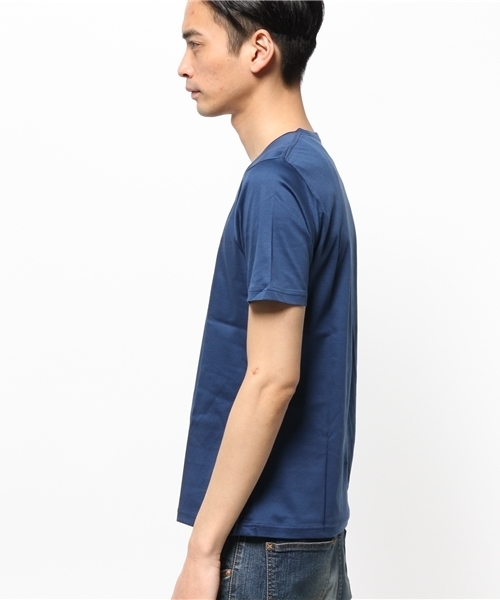 MEN'S MELROSE（メンズメルローズ）の「スムースシルケットVネックTシャツ（Tシャツ/カットソー・メンズ・ホワイト/グレー/ブルー/ネイビー/ピンク・MEDIUM/LARGE）」の12枚目の写真