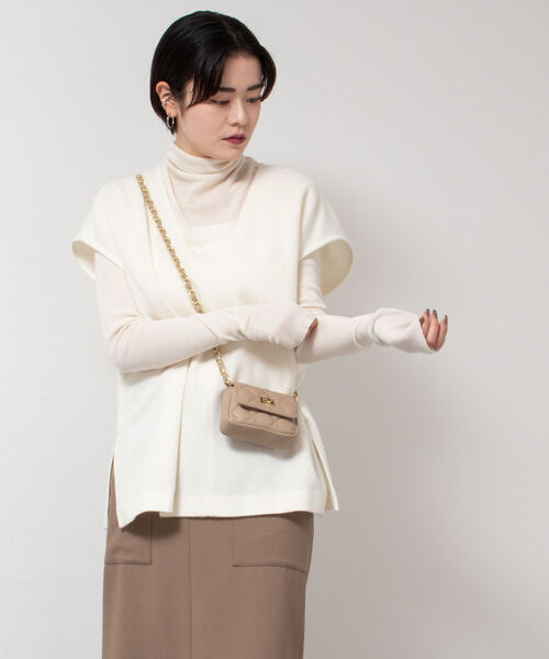 NOLLEY’S Sophi（ノーリーズソフィ）の「シャギーベスト（ベスト・レディース・ブラック/オフホワイト・38）」の17枚目の写真