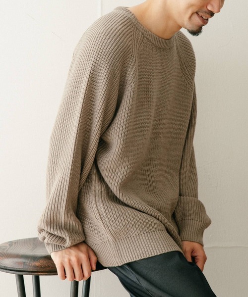 ITEMS URBANRESEARCH(アイテムズ アーバンリサーチ)の「マシンウォッシャブル 畦クルーネックニット(ニット/セーター・メンズ・ネイビー/グレー/レッド/オフホワイト・MEDIUM/LARGE)」の22枚目の写真